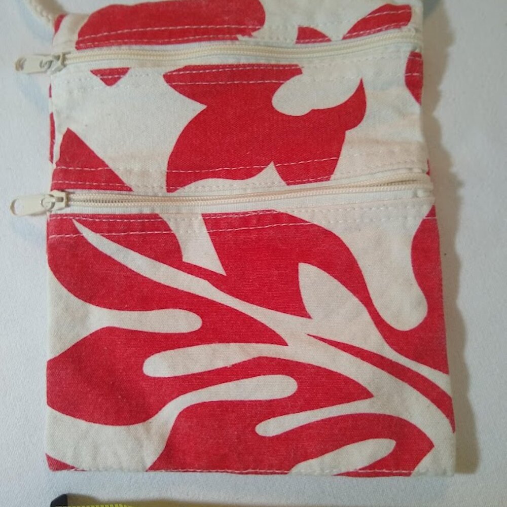 NO brand  tropical print crossbody bag/passport/money purse - Picture 4 of 5